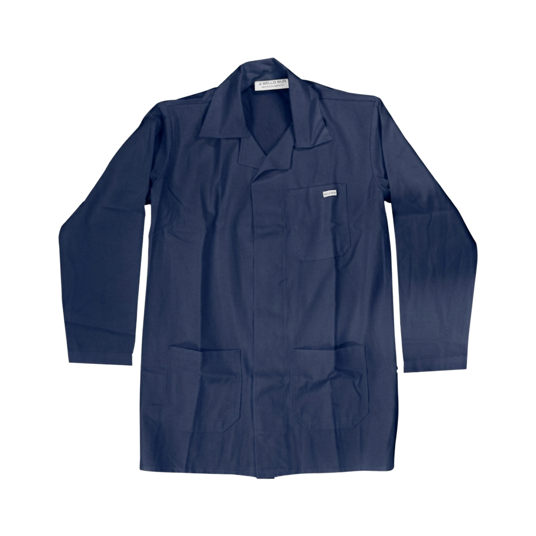 Bata 100 % Algodón Sello Sur Azul Marino BA100 - 0